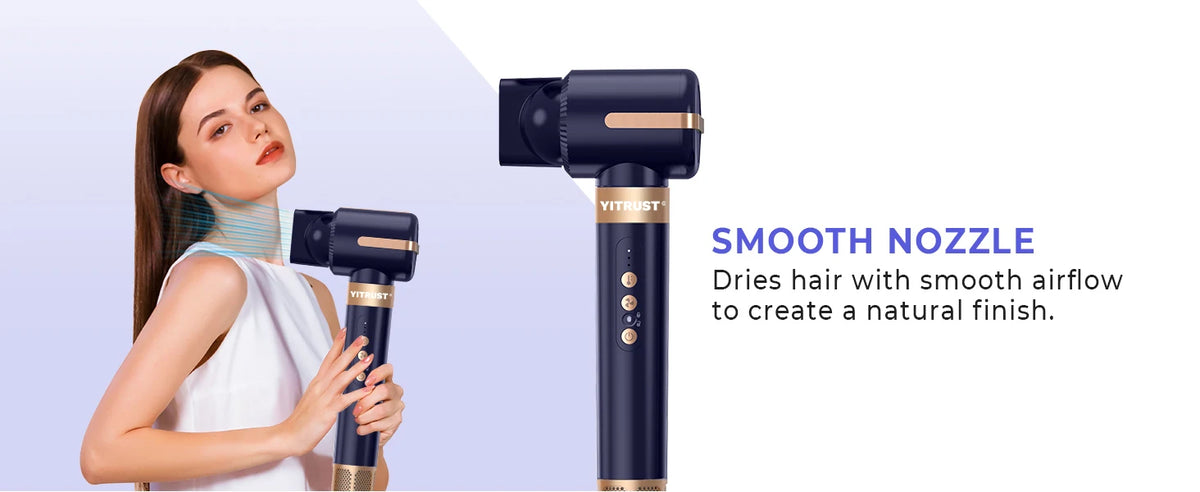 Brosse Soufflante 7 en 1 UKLISS – Sèche-cheveux Moteur Brushless Haute Vitesse, Ionique, Diffuseur & Bigoudi Automatique